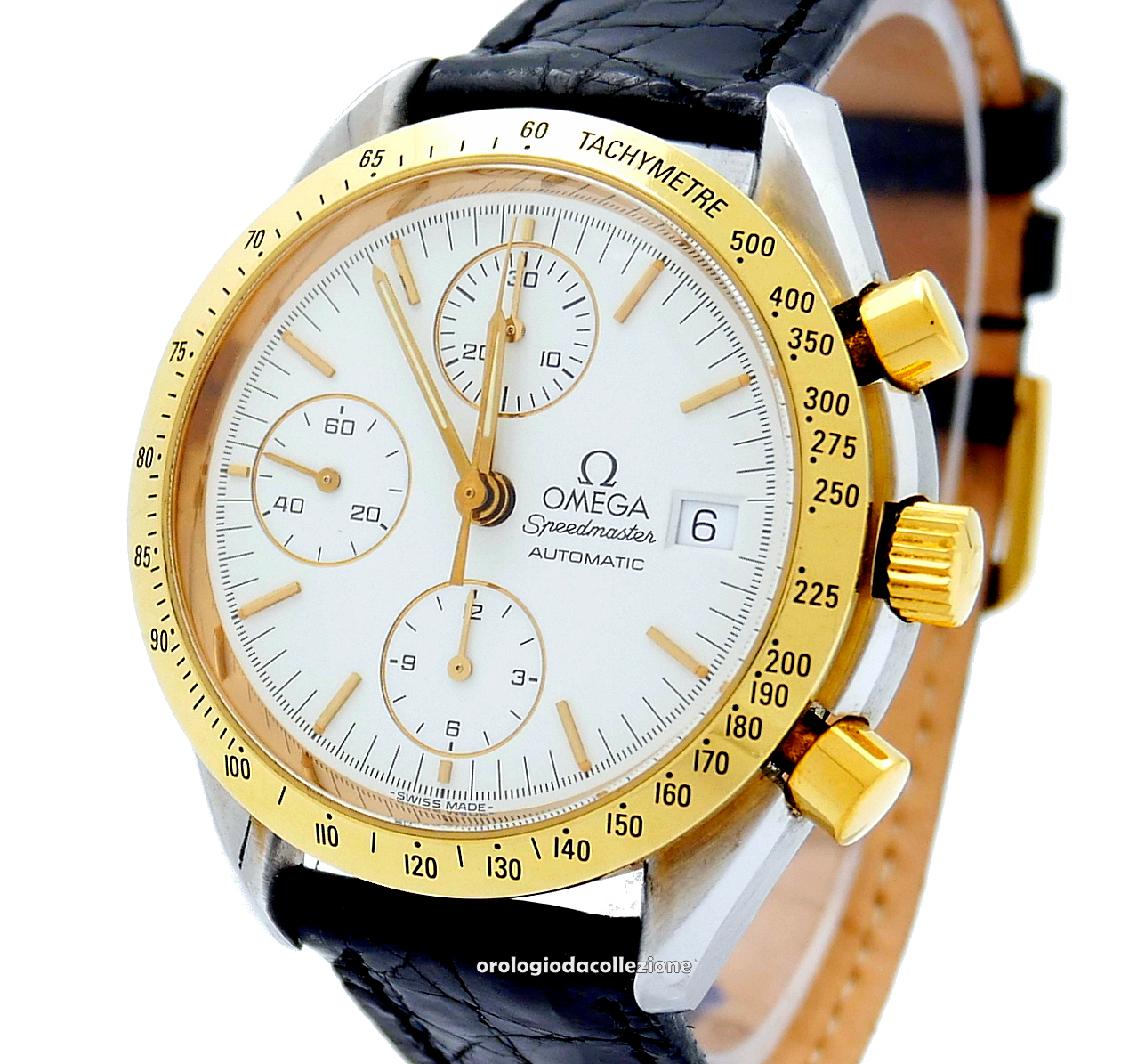 omega speedmaster automatic oro